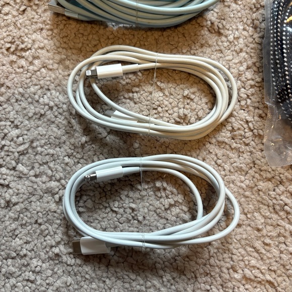 iPhone Lightning USB/USC-C Charging Cable Set (7 total chargers) - Picture 3 of 4